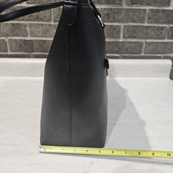 Coach Black and Silver Leather Tote Bag - Picture 8 of 8